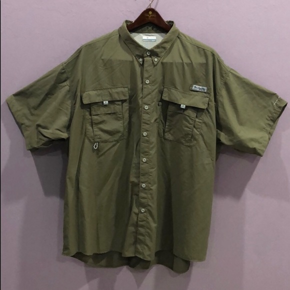 Columbia Other - COLUMBIA PFG 50 UPH Green Shirt, Size 4X
